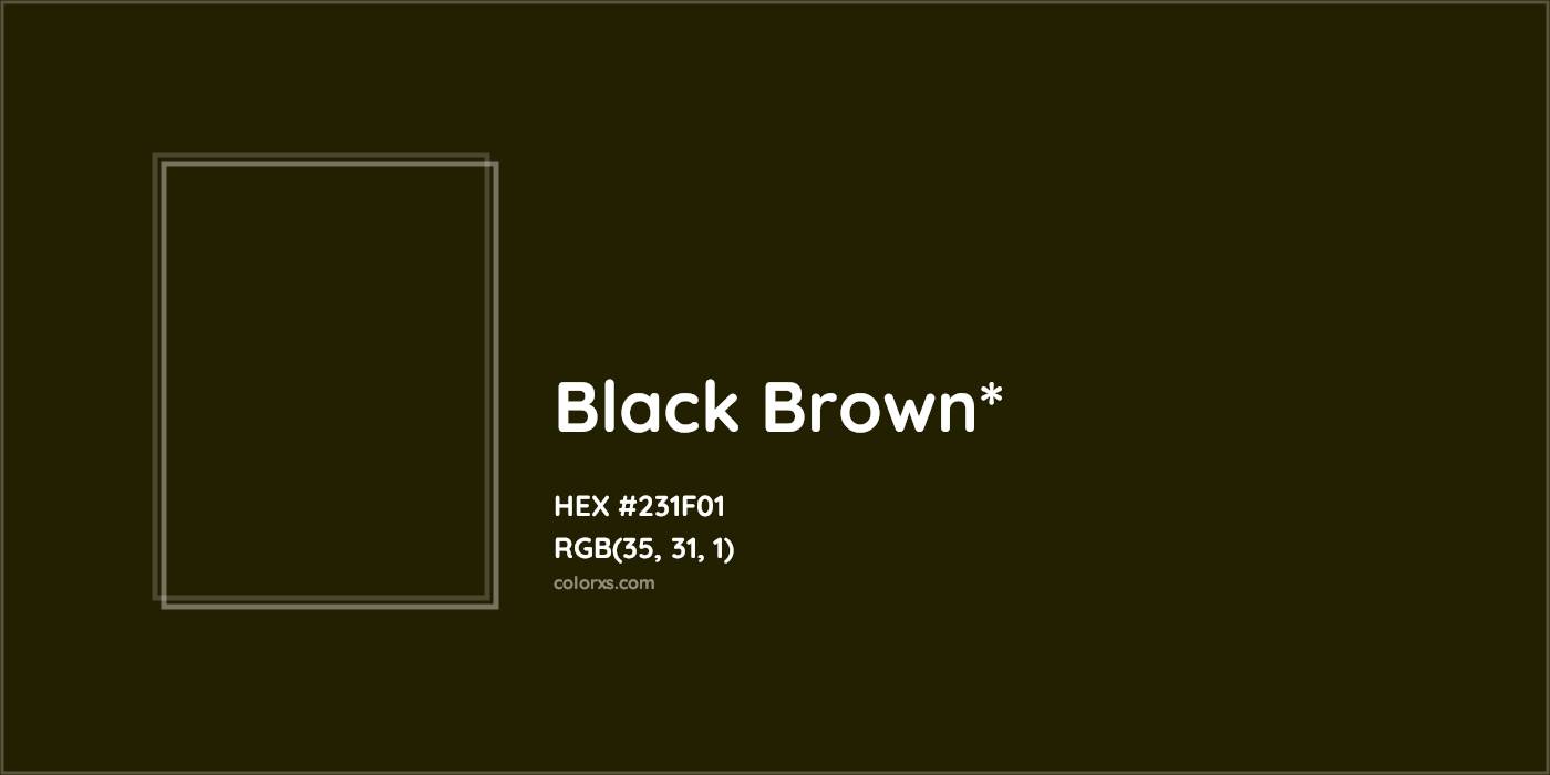 HEX #231F01 Color Name, Color Code, Palettes, Similar Paints, Images