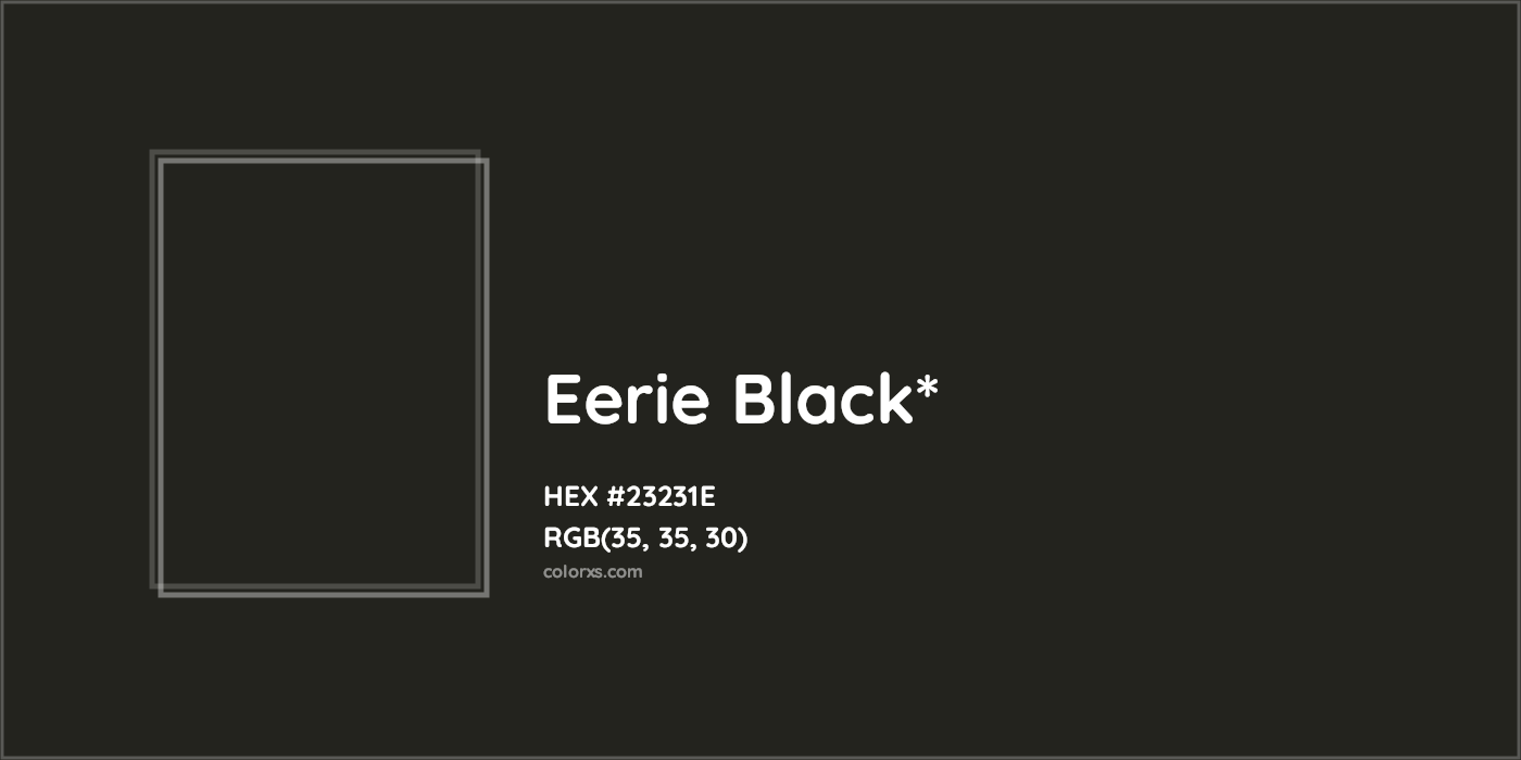 HEX #23231E Color Name, Color Code, Palettes, Similar Paints, Images