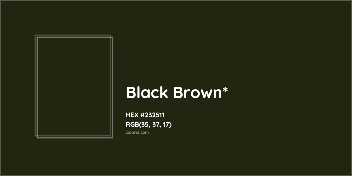HEX #232511 Color Name, Color Code, Palettes, Similar Paints, Images