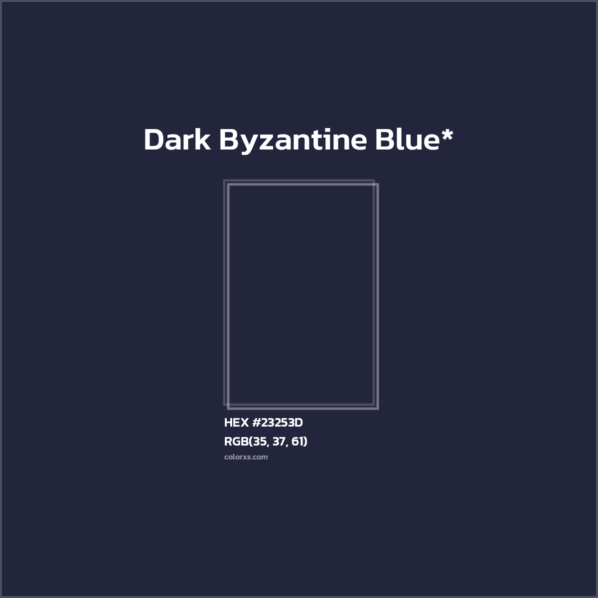 HEX #23253D Color Name, Color Code, Palettes, Similar Paints, Images