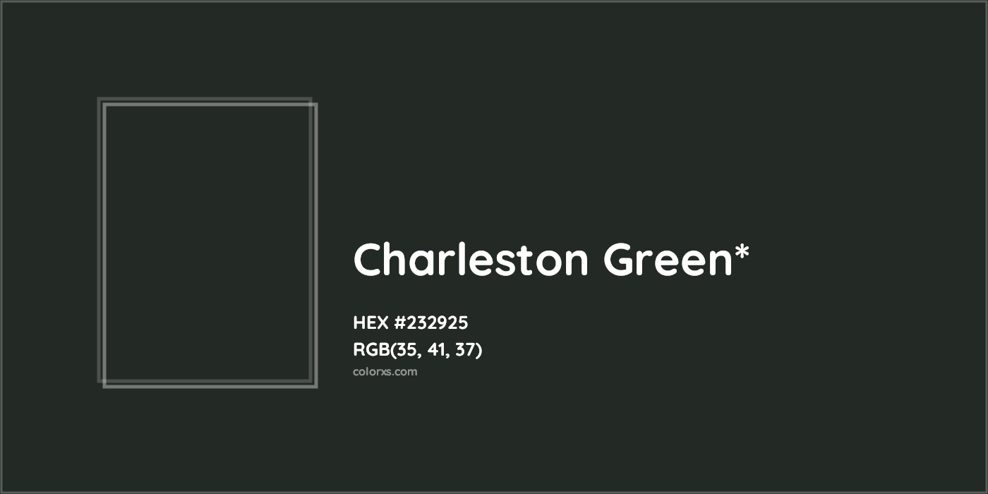 HEX #232925 Color Name, Color Code, Palettes, Similar Paints, Images