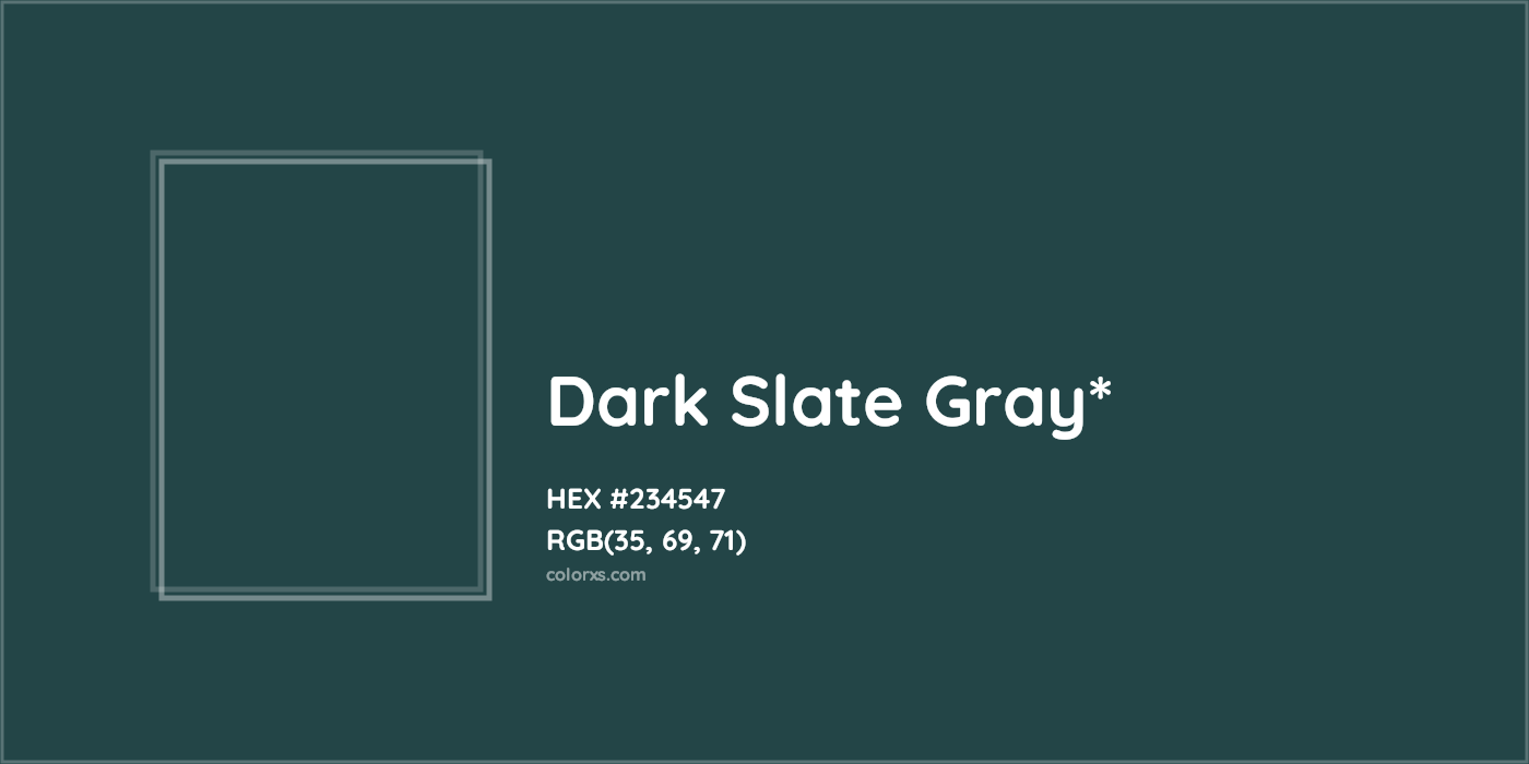 HEX #234547 Color Name, Color Code, Palettes, Similar Paints, Images