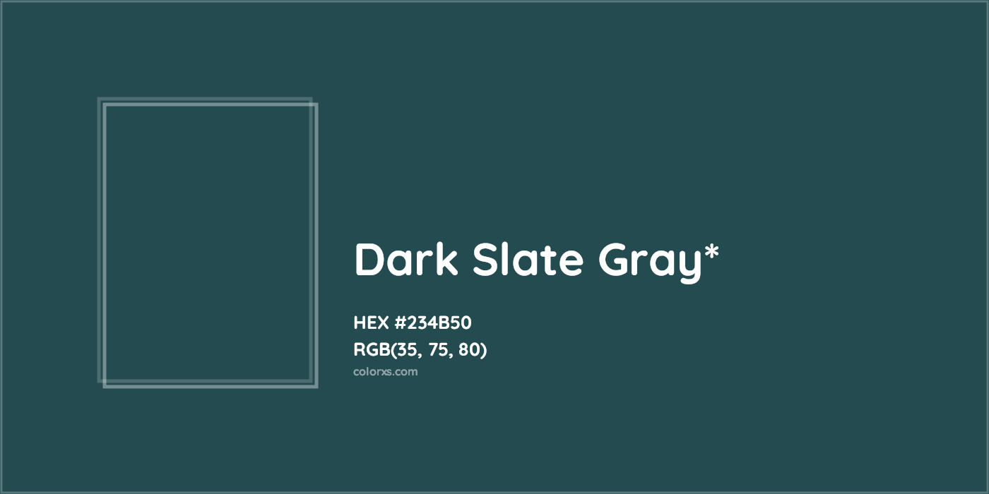HEX #234B50 Color Name, Color Code, Palettes, Similar Paints, Images