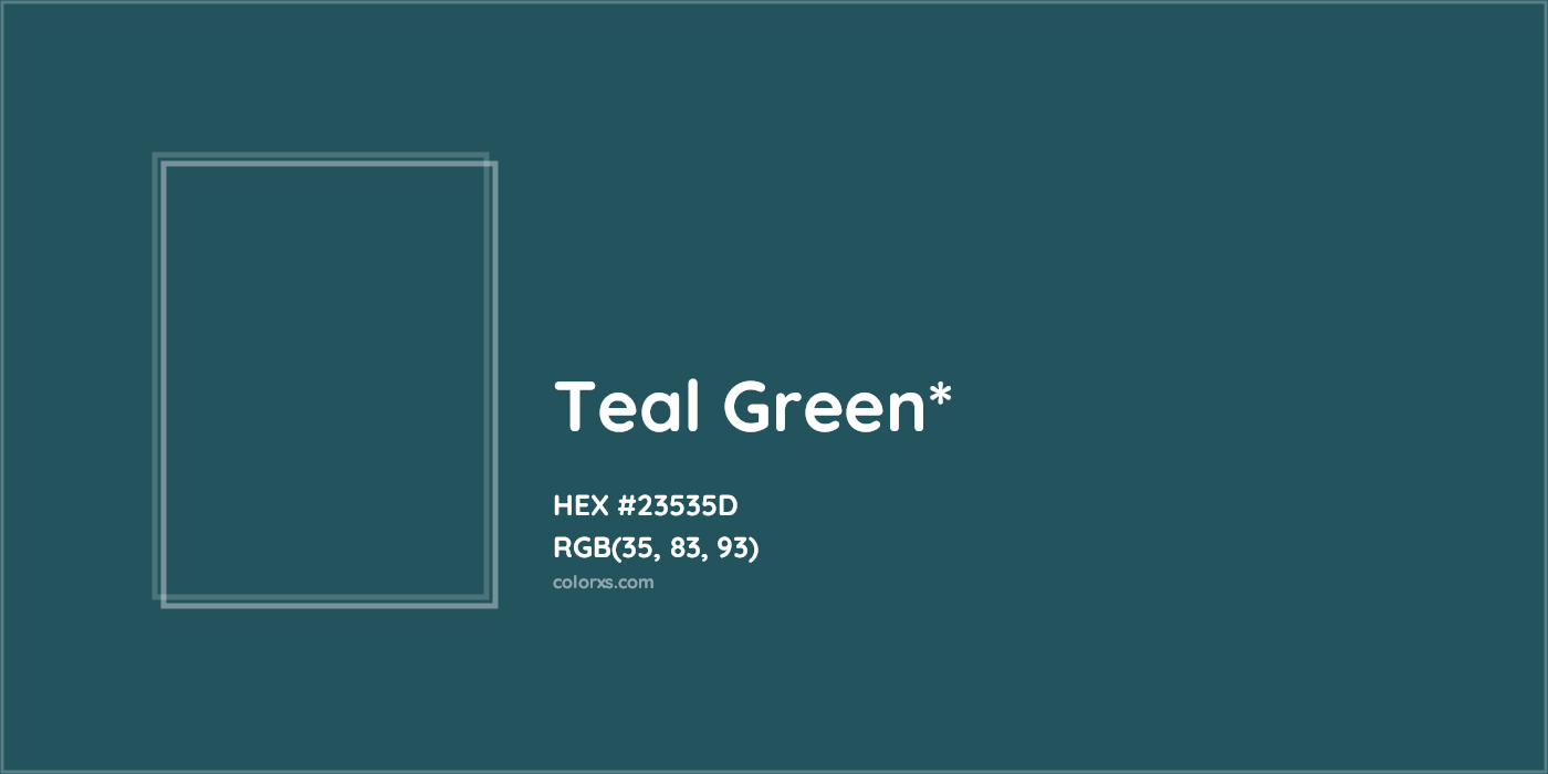 HEX #23535D Color Name, Color Code, Palettes, Similar Paints, Images