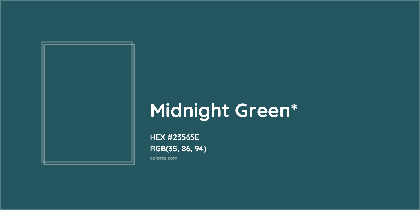 HEX #23565E Color Name, Color Code, Palettes, Similar Paints, Images