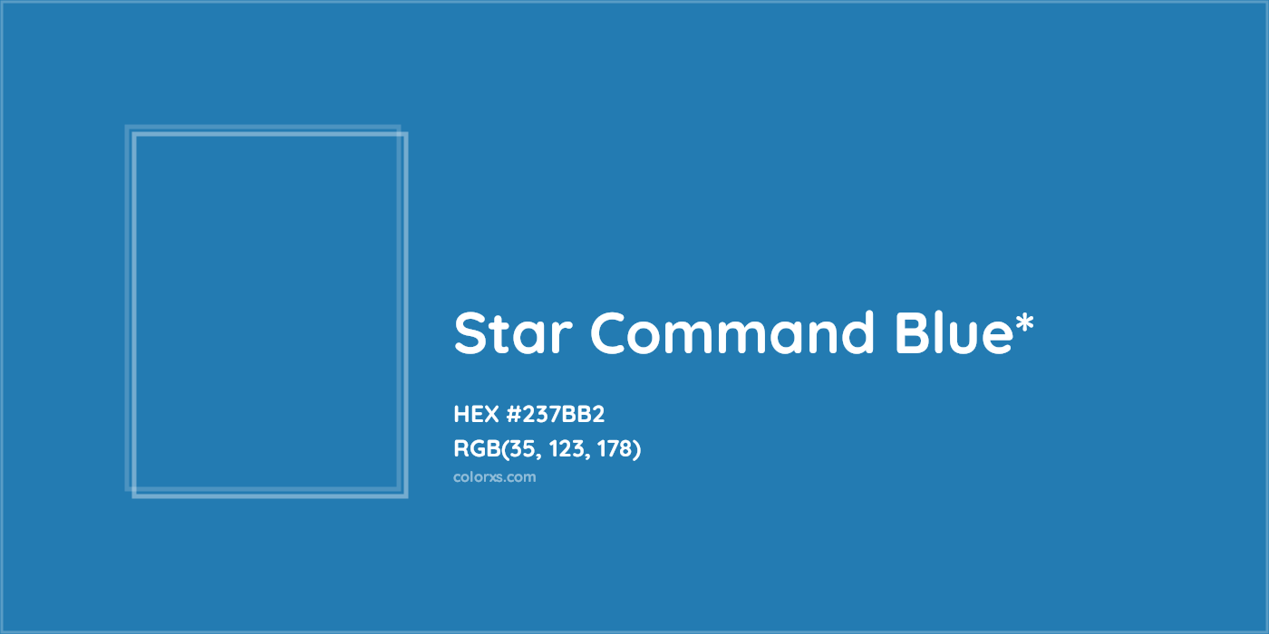 HEX #237BB2 Color Name, Color Code, Palettes, Similar Paints, Images