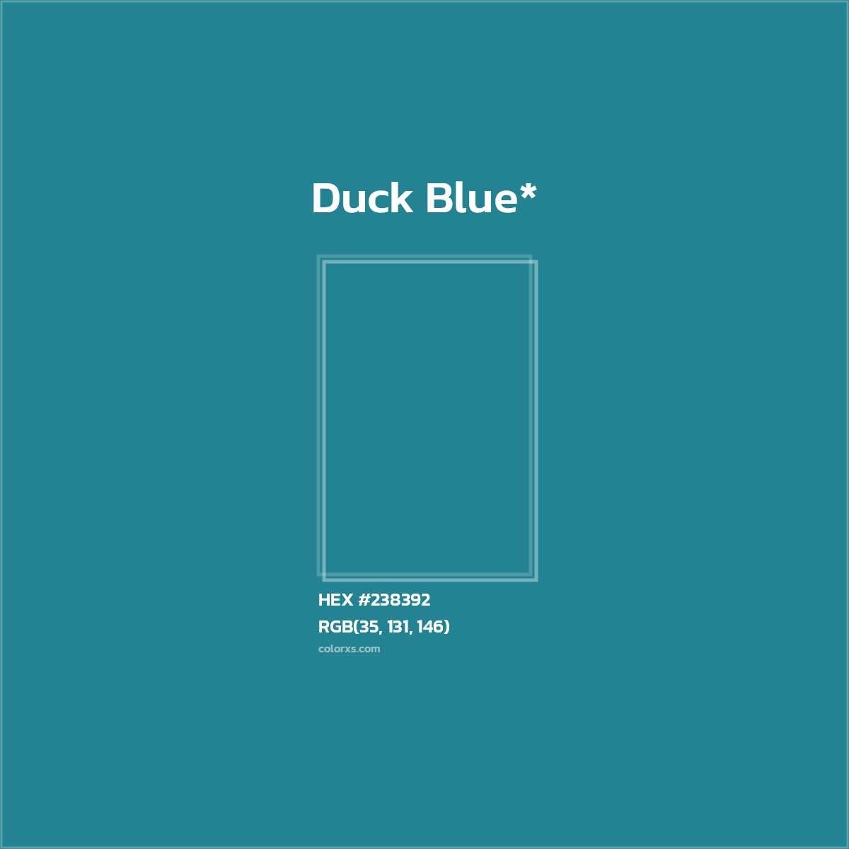 HEX #238392 Color Name, Color Code, Palettes, Similar Paints, Images