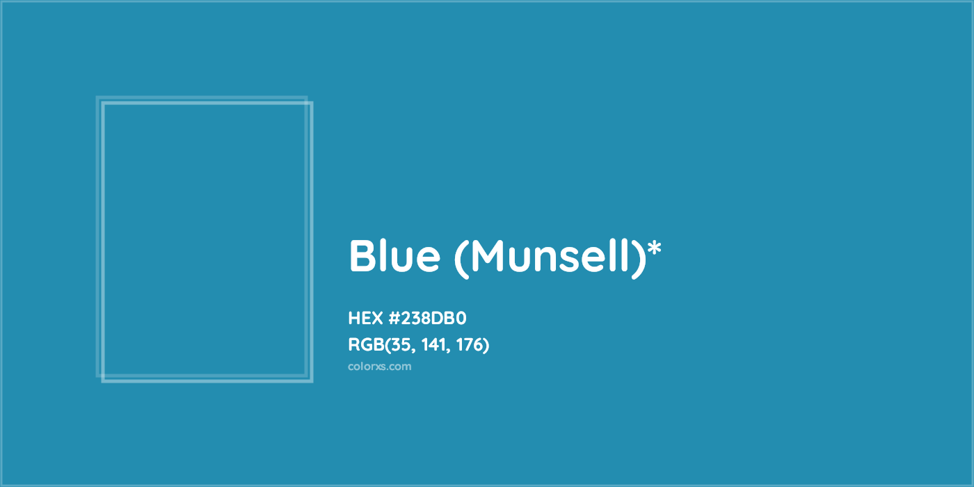 HEX #238DB0 Color Name, Color Code, Palettes, Similar Paints, Images