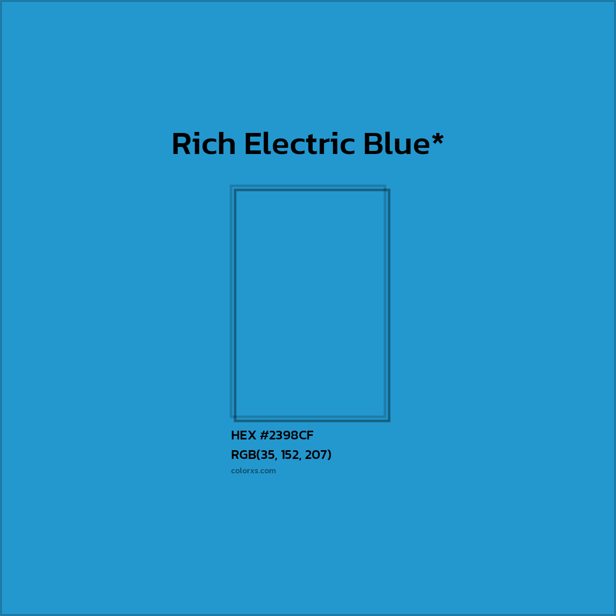 HEX #2398CF Color Name, Color Code, Palettes, Similar Paints, Images