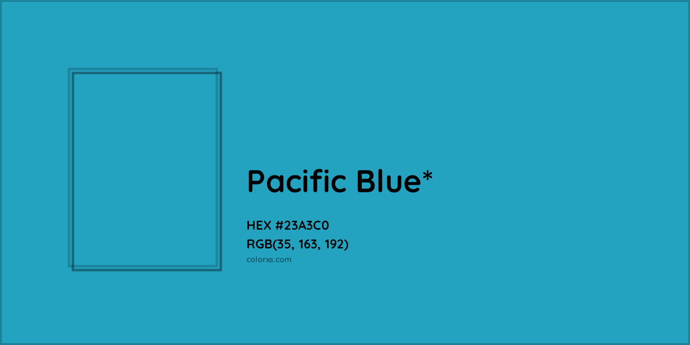 HEX #23A3C0 Color Name, Color Code, Palettes, Similar Paints, Images