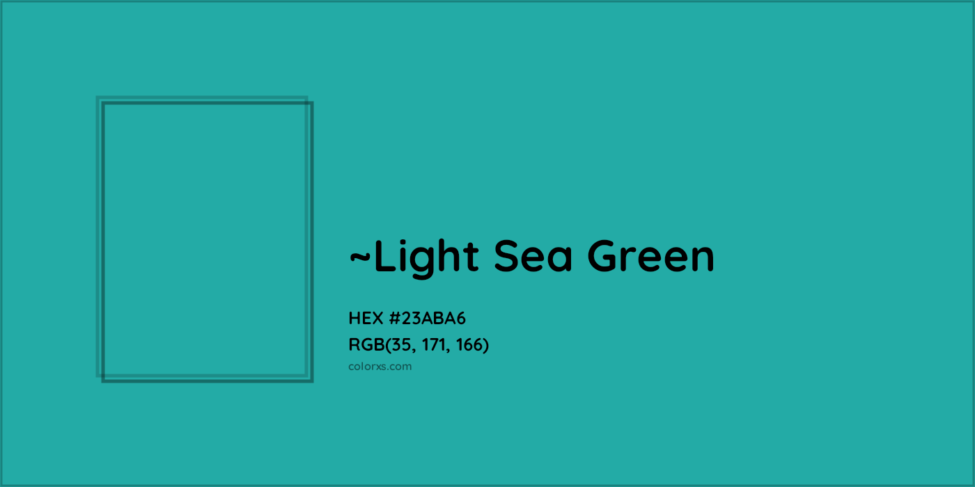 HEX #23ABA6 Color Name, Color Code, Palettes, Similar Paints, Images