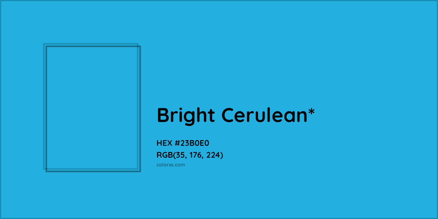 HEX #23B0E0 Color Name, Color Code, Palettes, Similar Paints, Images