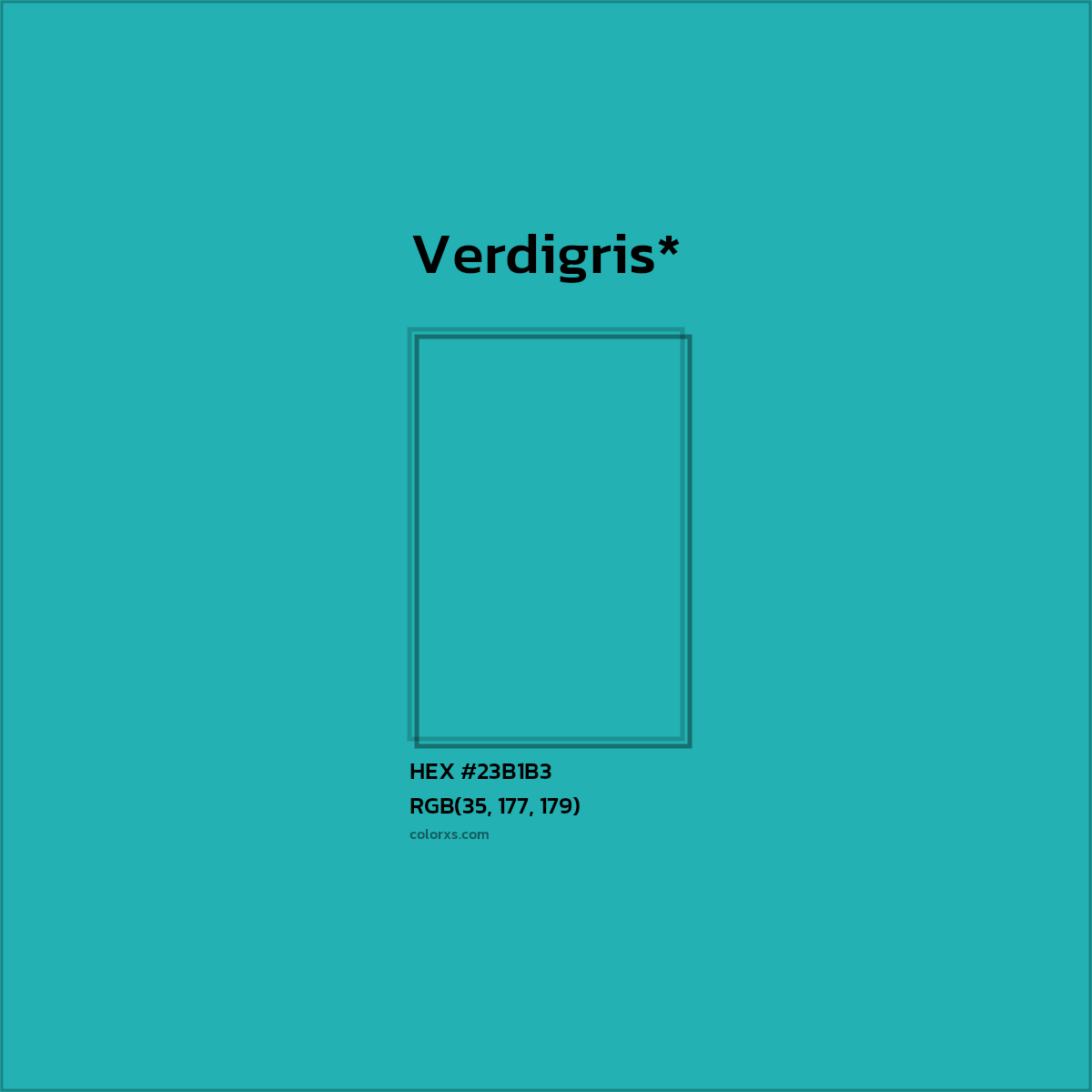 HEX #23B1B3 Color Name, Color Code, Palettes, Similar Paints, Images