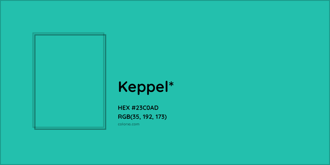 HEX #23C0AD Color Name, Color Code, Palettes, Similar Paints, Images