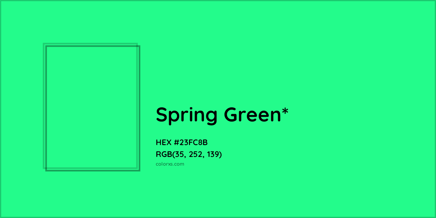 HEX #23FC8B Color Name, Color Code, Palettes, Similar Paints, Images