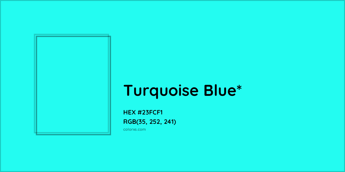 HEX #23FCF1 Color Name, Color Code, Palettes, Similar Paints, Images