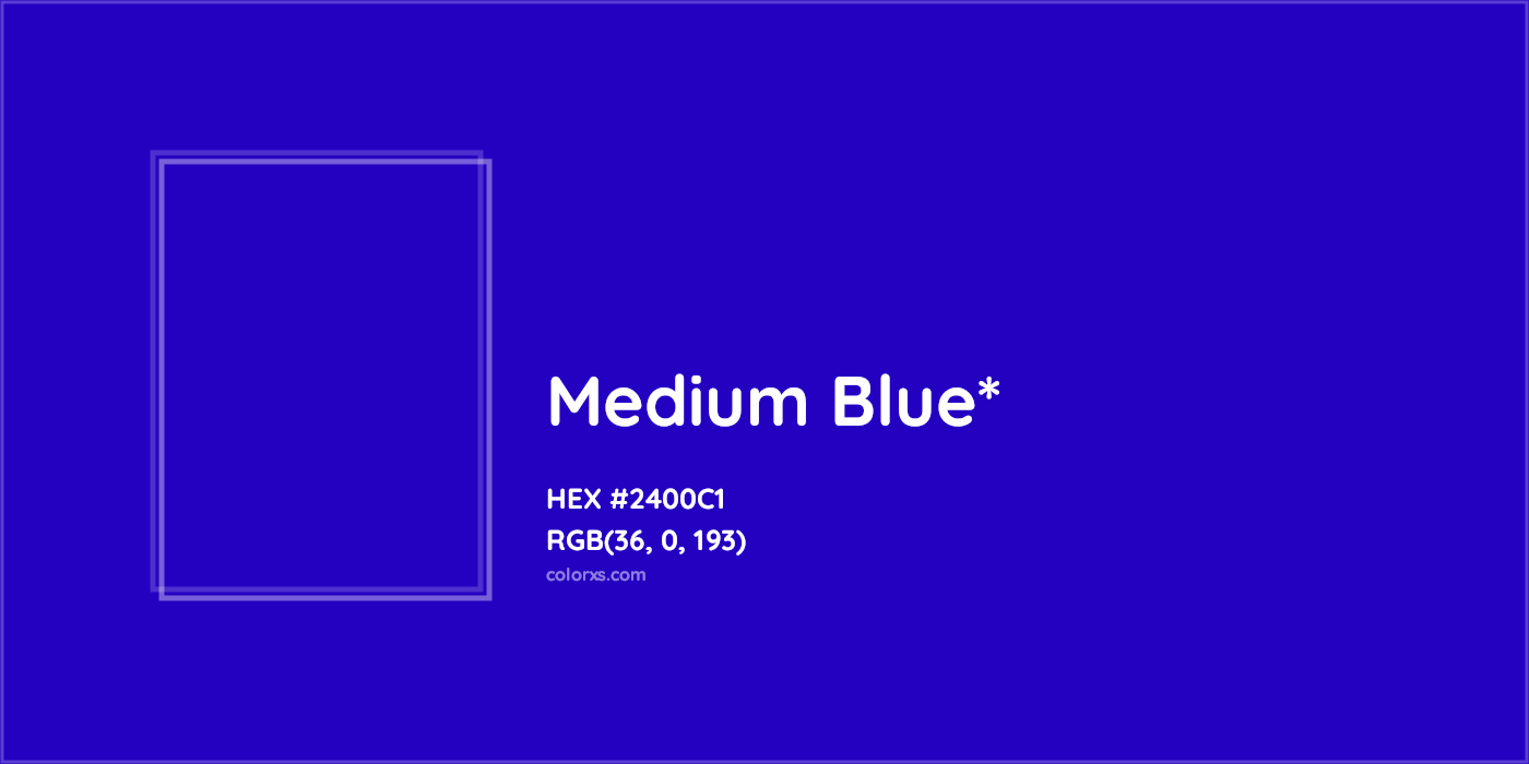 HEX #2400C1 Color Name, Color Code, Palettes, Similar Paints, Images