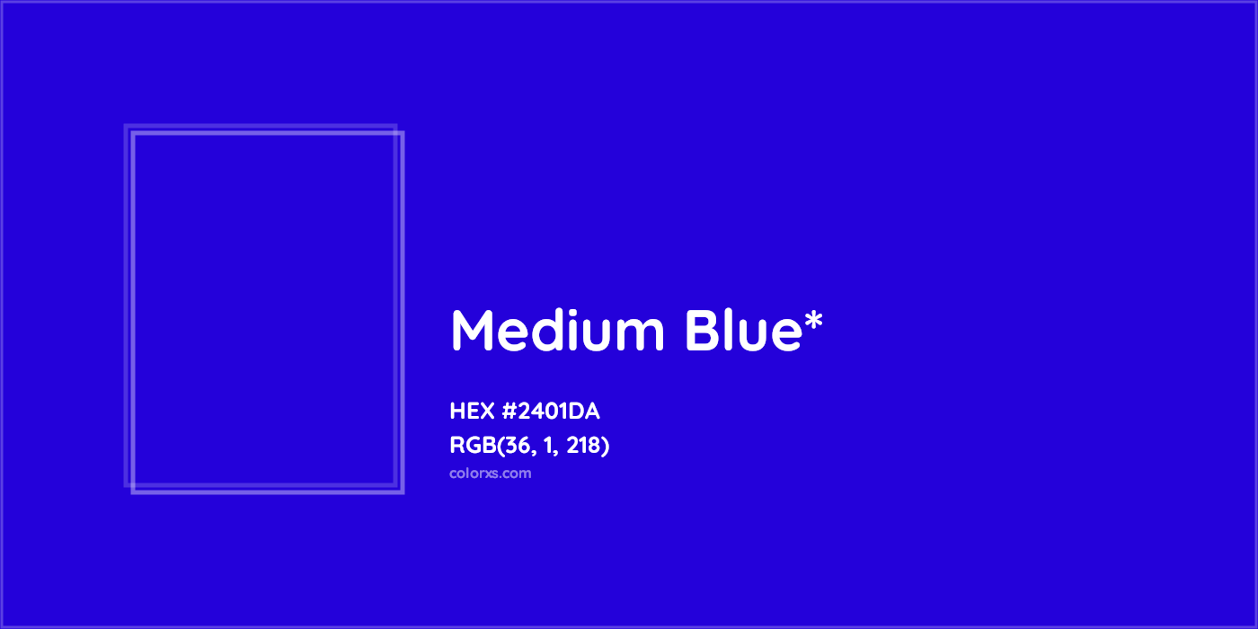 HEX #2401DA Color Name, Color Code, Palettes, Similar Paints, Images