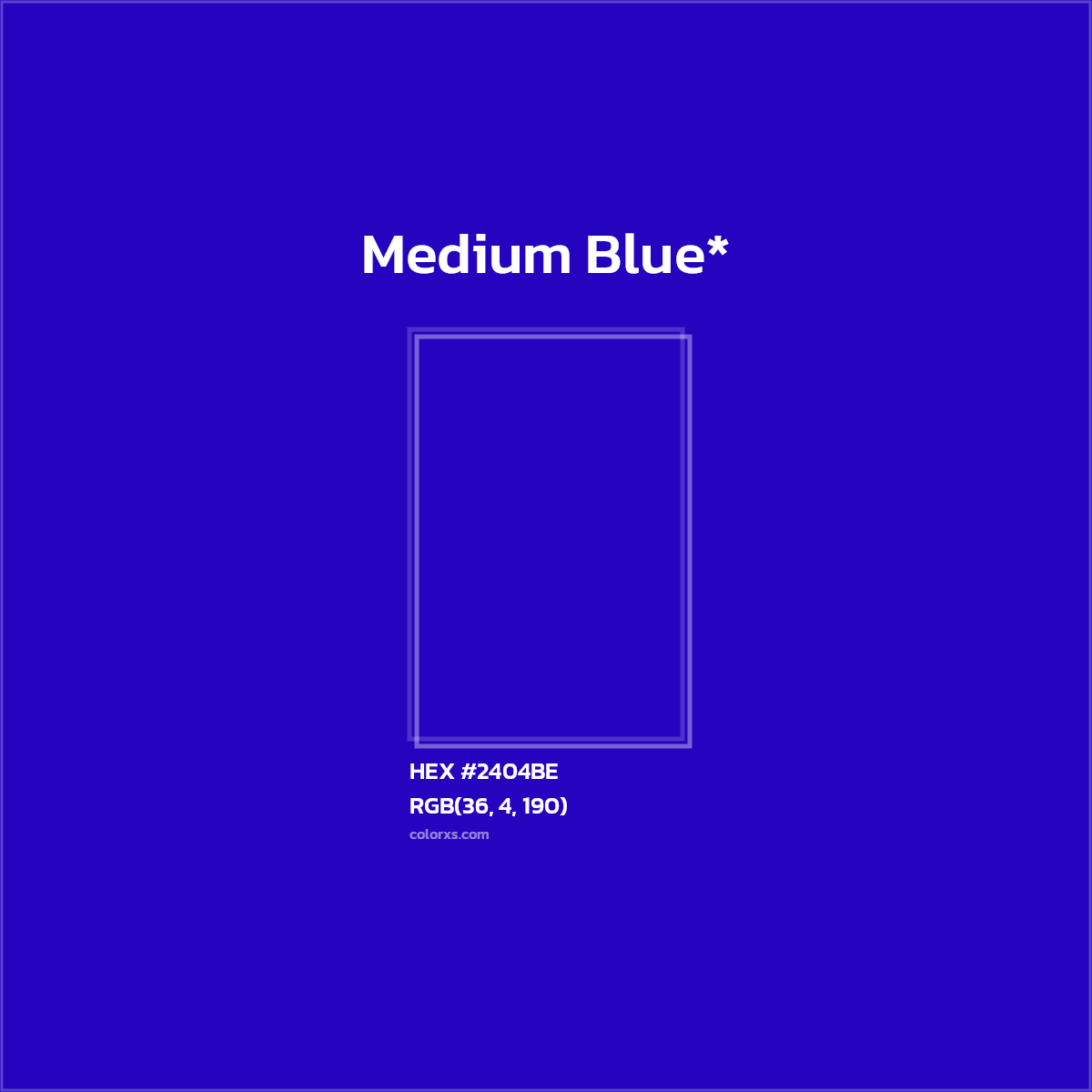 HEX #2404BE Color Name, Color Code, Palettes, Similar Paints, Images