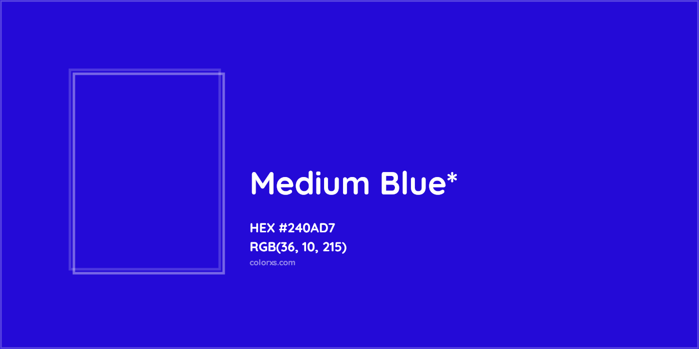 HEX #240AD7 Color Name, Color Code, Palettes, Similar Paints, Images