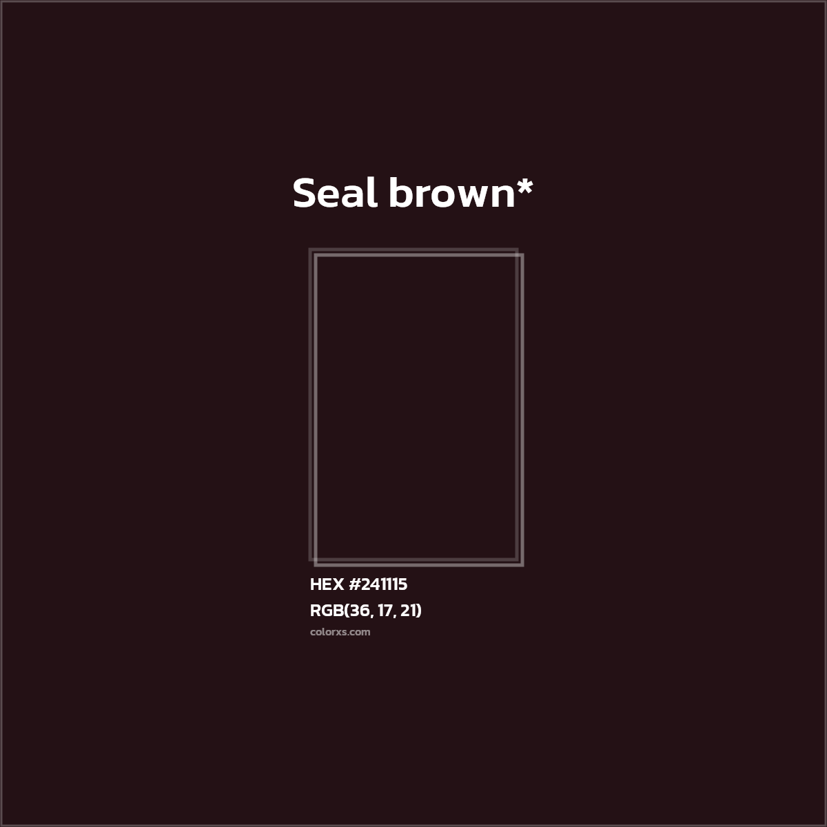 HEX #241115 Color Name, Color Code, Palettes, Similar Paints, Images