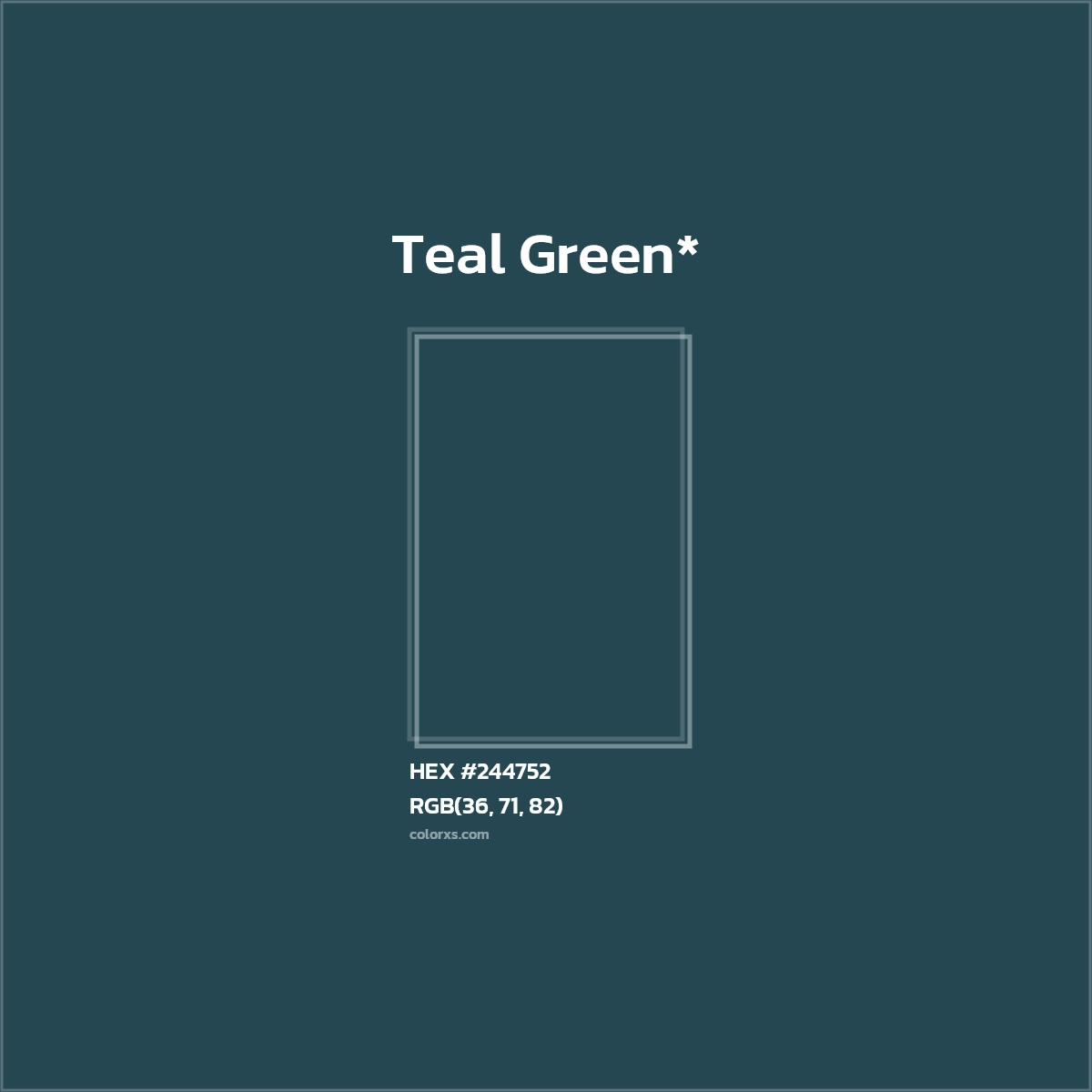 HEX #244752 Color Name, Color Code, Palettes, Similar Paints, Images