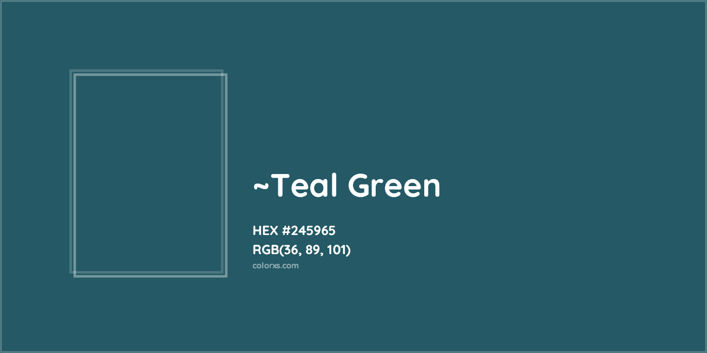 HEX #245965 Color Name, Color Code, Palettes, Similar Paints, Images