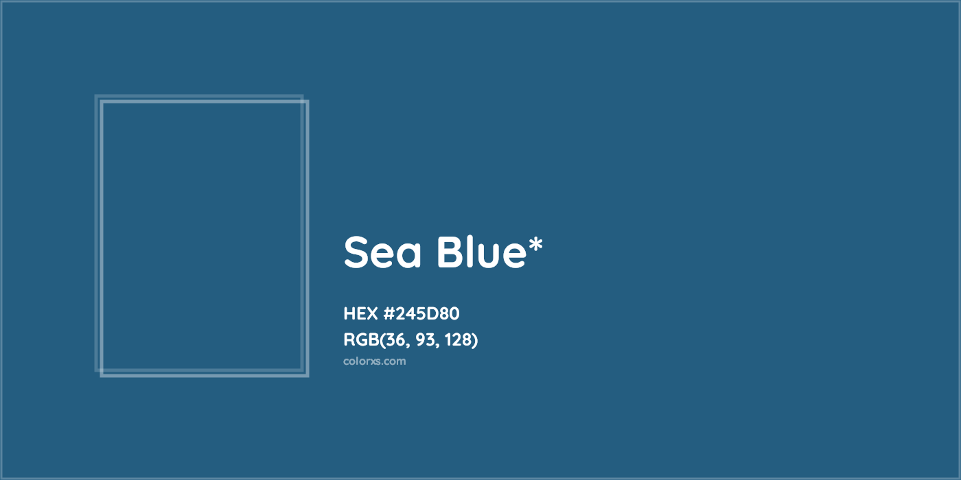 HEX #245D80 Color Name, Color Code, Palettes, Similar Paints, Images
