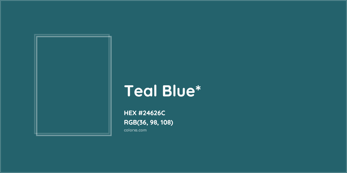 HEX #24626C Color Name, Color Code, Palettes, Similar Paints, Images