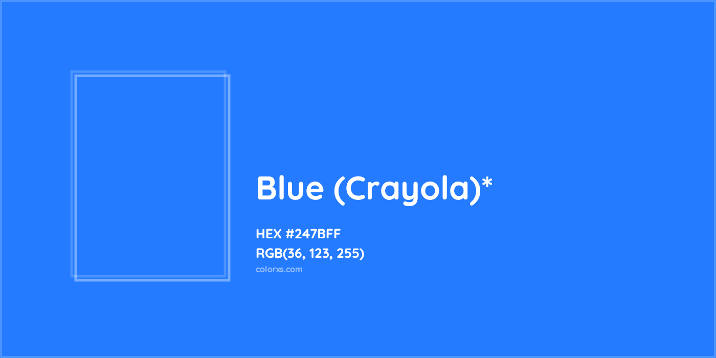 HEX #247BFF Color Name, Color Code, Palettes, Similar Paints, Images