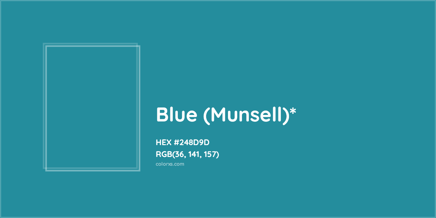 HEX #248D9D Color Name, Color Code, Palettes, Similar Paints, Images