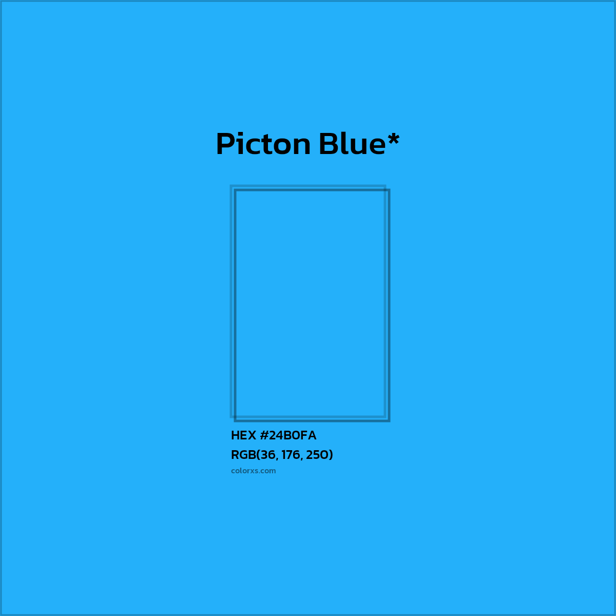 HEX #24B0FA Color Name, Color Code, Palettes, Similar Paints, Images