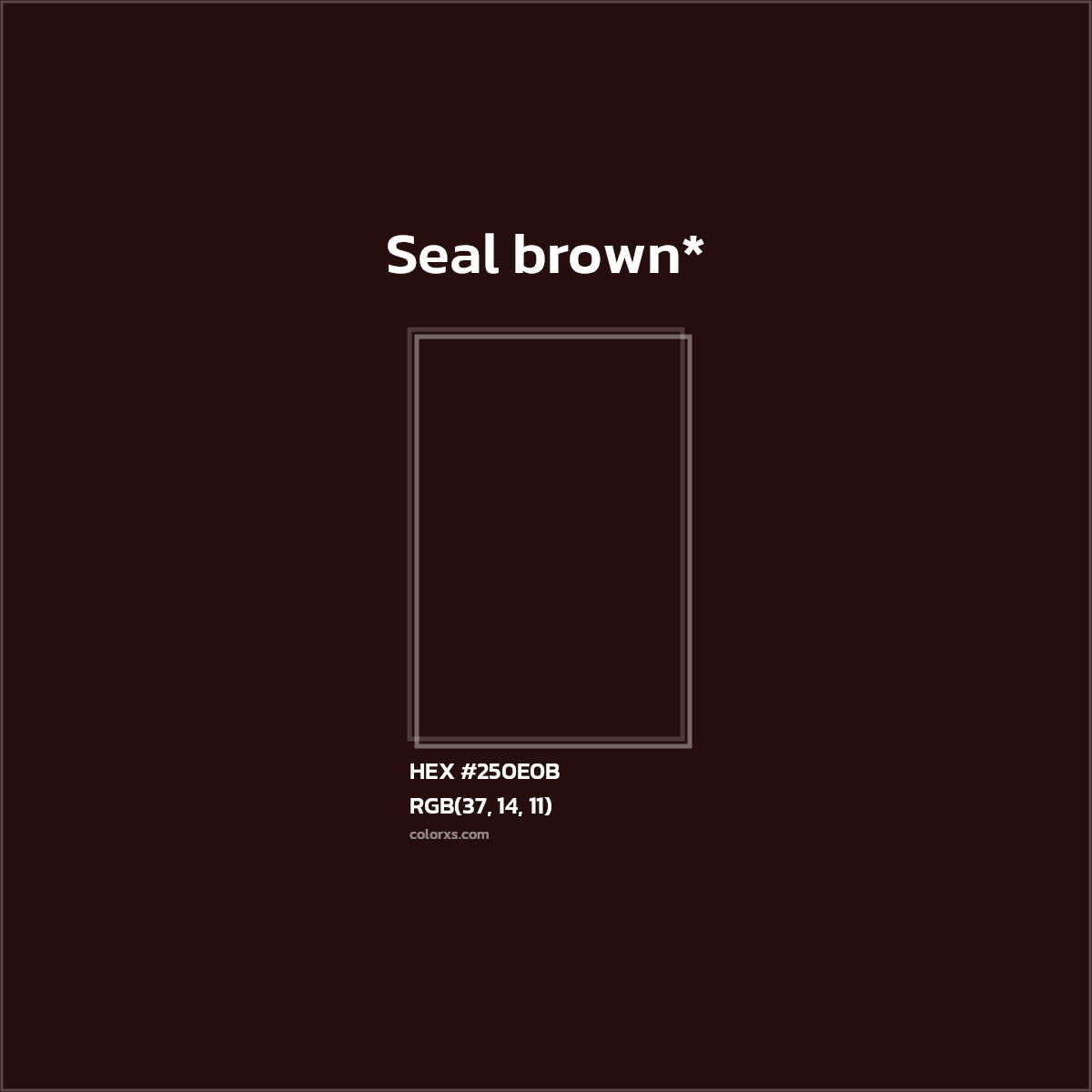 HEX #250E0B Color Name, Color Code, Palettes, Similar Paints, Images
