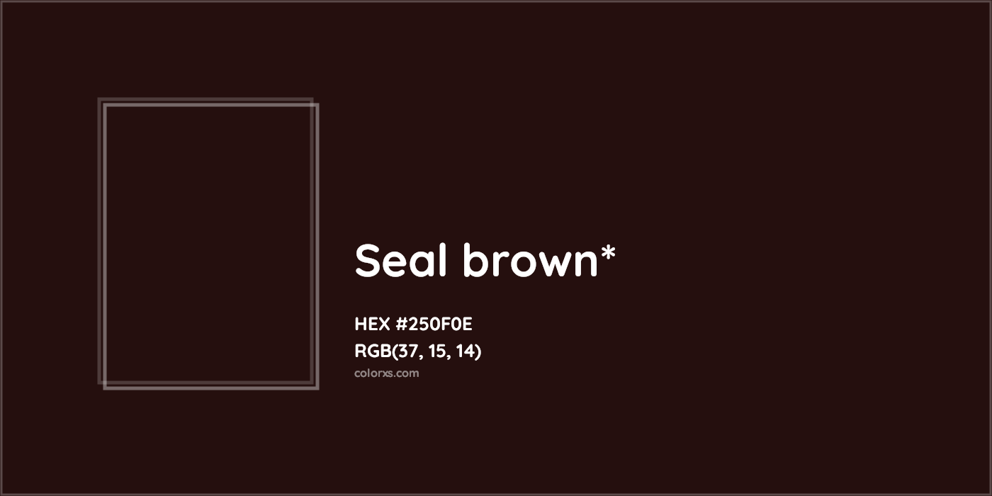 HEX #250F0E Color Name, Color Code, Palettes, Similar Paints, Images