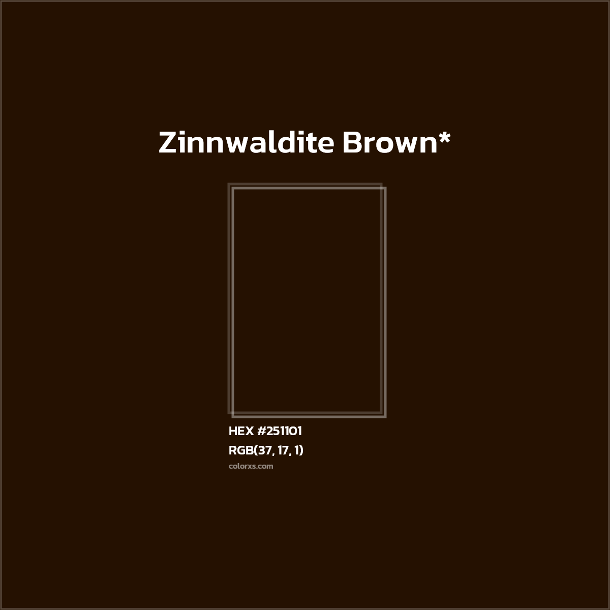 HEX #251101 Color Name, Color Code, Palettes, Similar Paints, Images