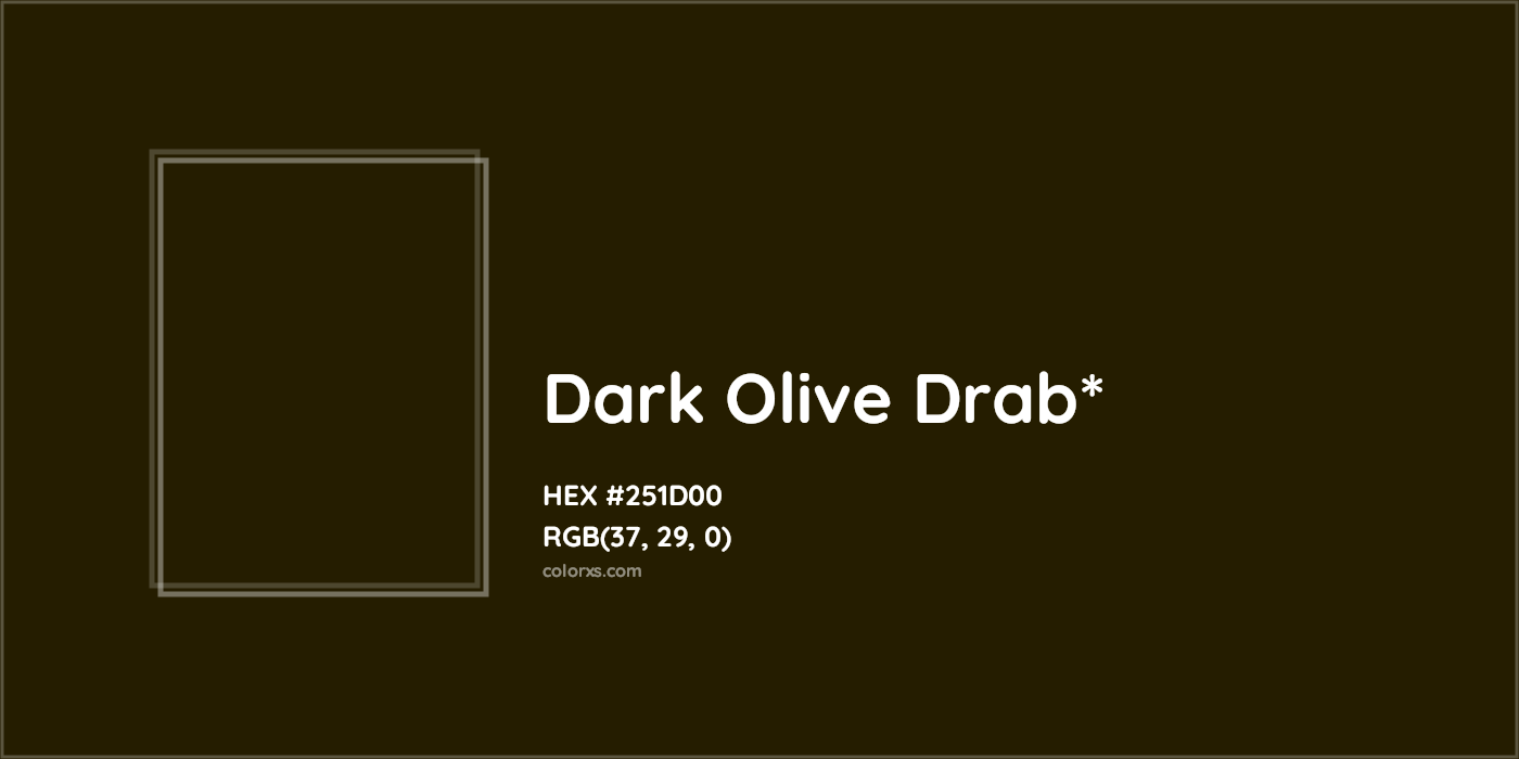 HEX #251D00 Color Name, Color Code, Palettes, Similar Paints, Images