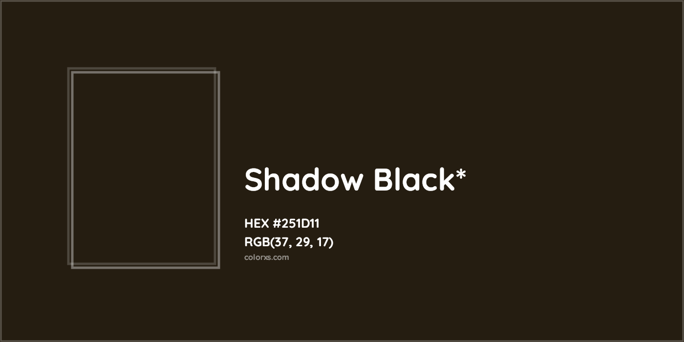 HEX #251D11 Color Name, Color Code, Palettes, Similar Paints, Images
