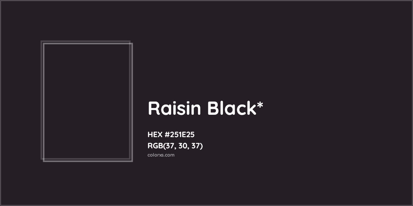 HEX #251E25 Color Name, Color Code, Palettes, Similar Paints, Images