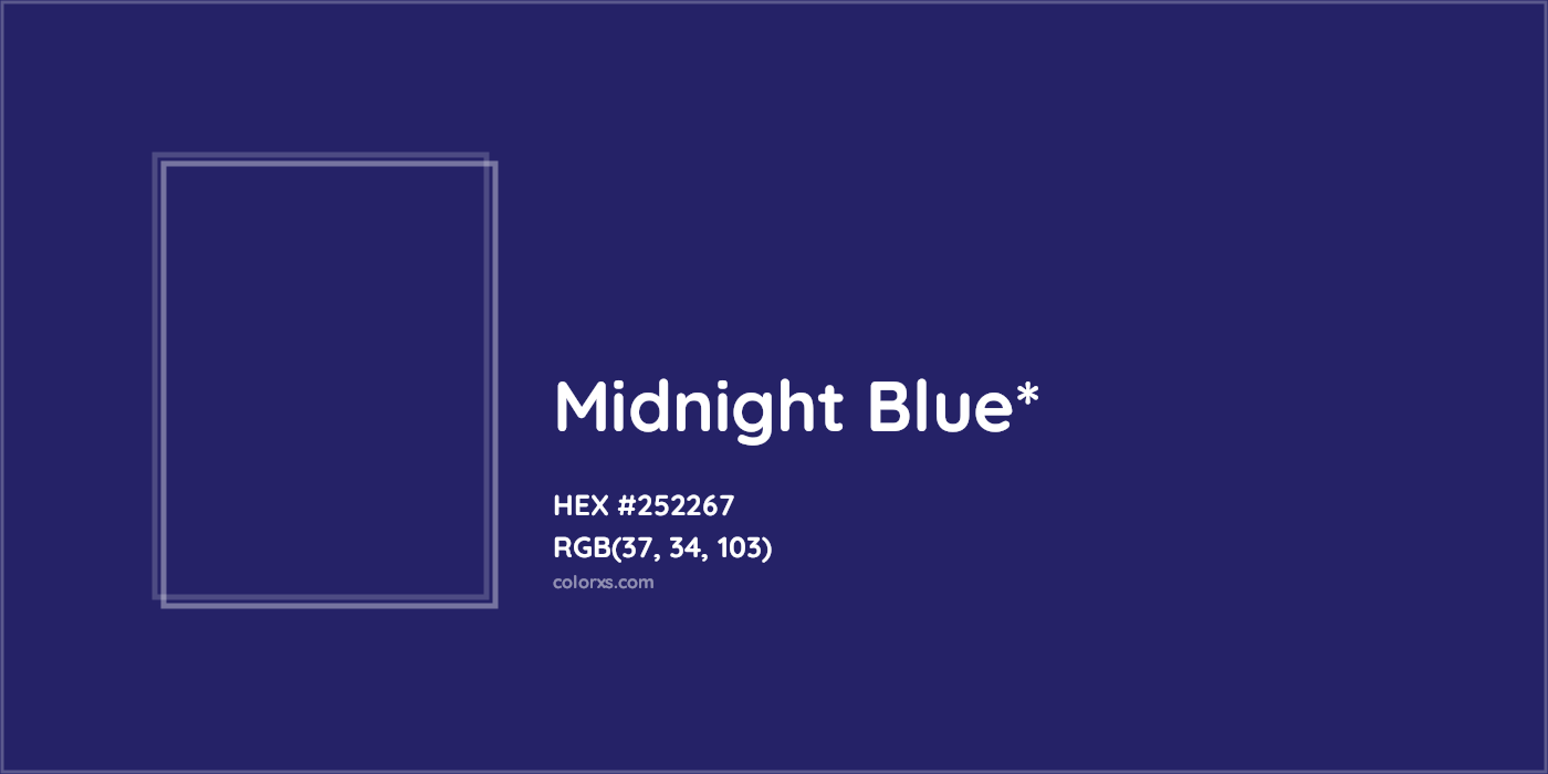 HEX #252267 Color Name, Color Code, Palettes, Similar Paints, Images