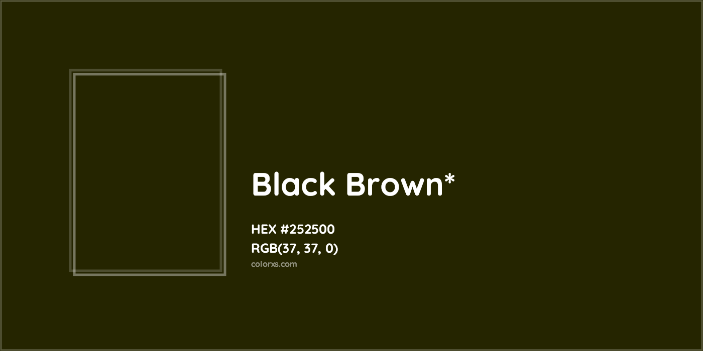 HEX #252500 Color Name, Color Code, Palettes, Similar Paints, Images