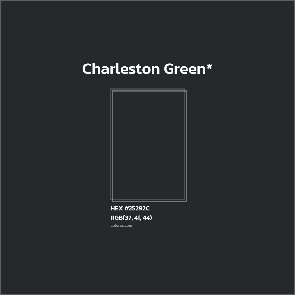 HEX #25292C Color Name, Color Code, Palettes, Similar Paints, Images