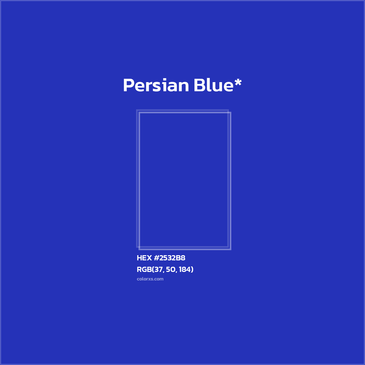 HEX #2532B8 Color Name, Color Code, Palettes, Similar Paints, Images