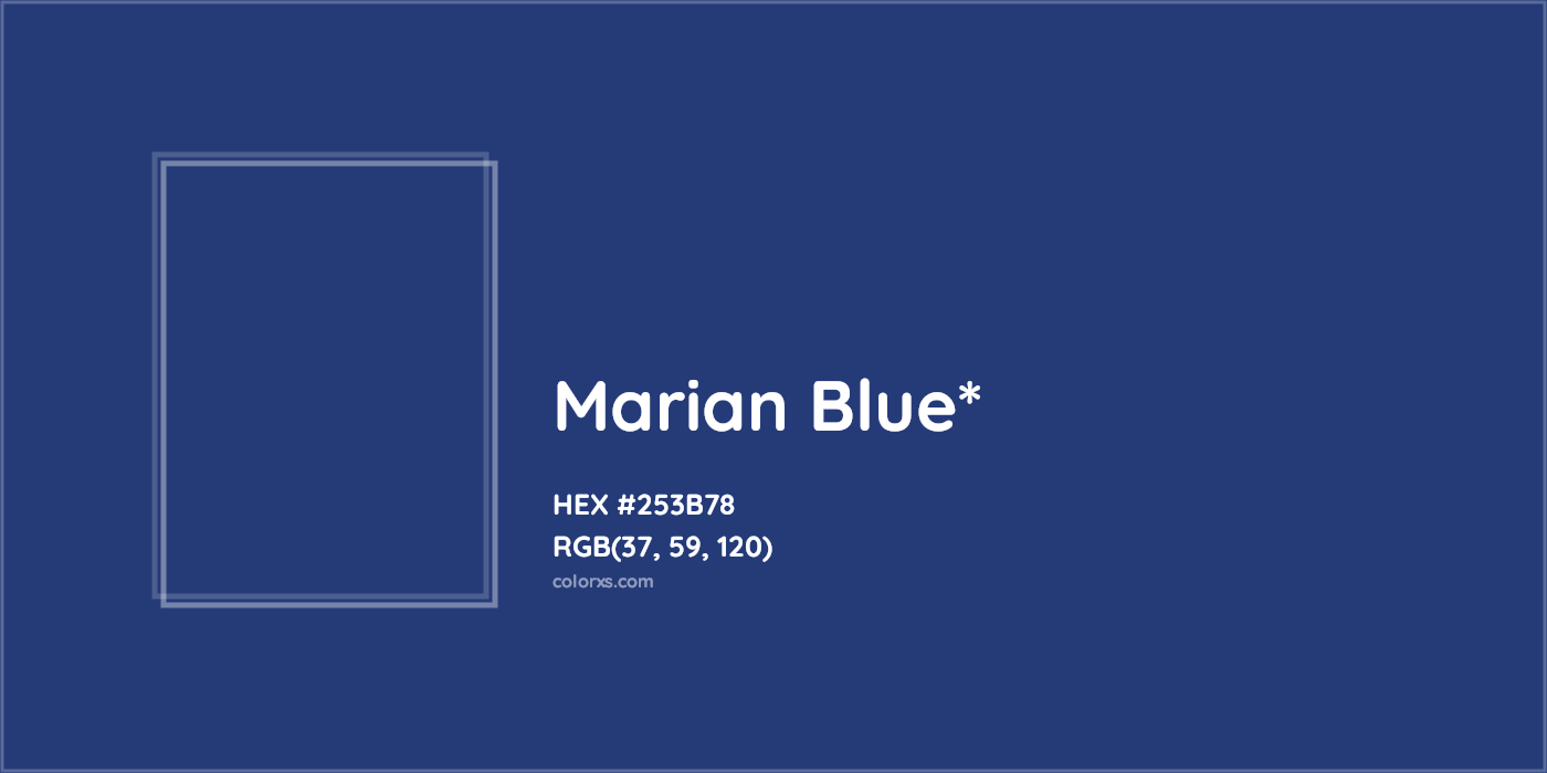 HEX #253B78 Color Name, Color Code, Palettes, Similar Paints, Images
