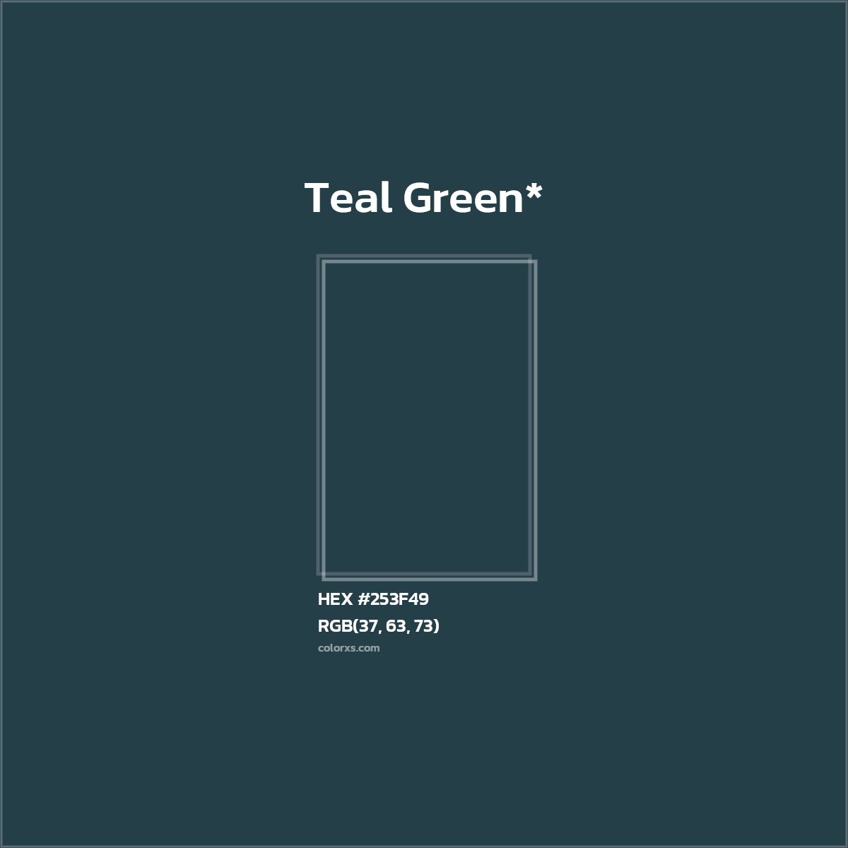 HEX #253F49 Color Name, Color Code, Palettes, Similar Paints, Images