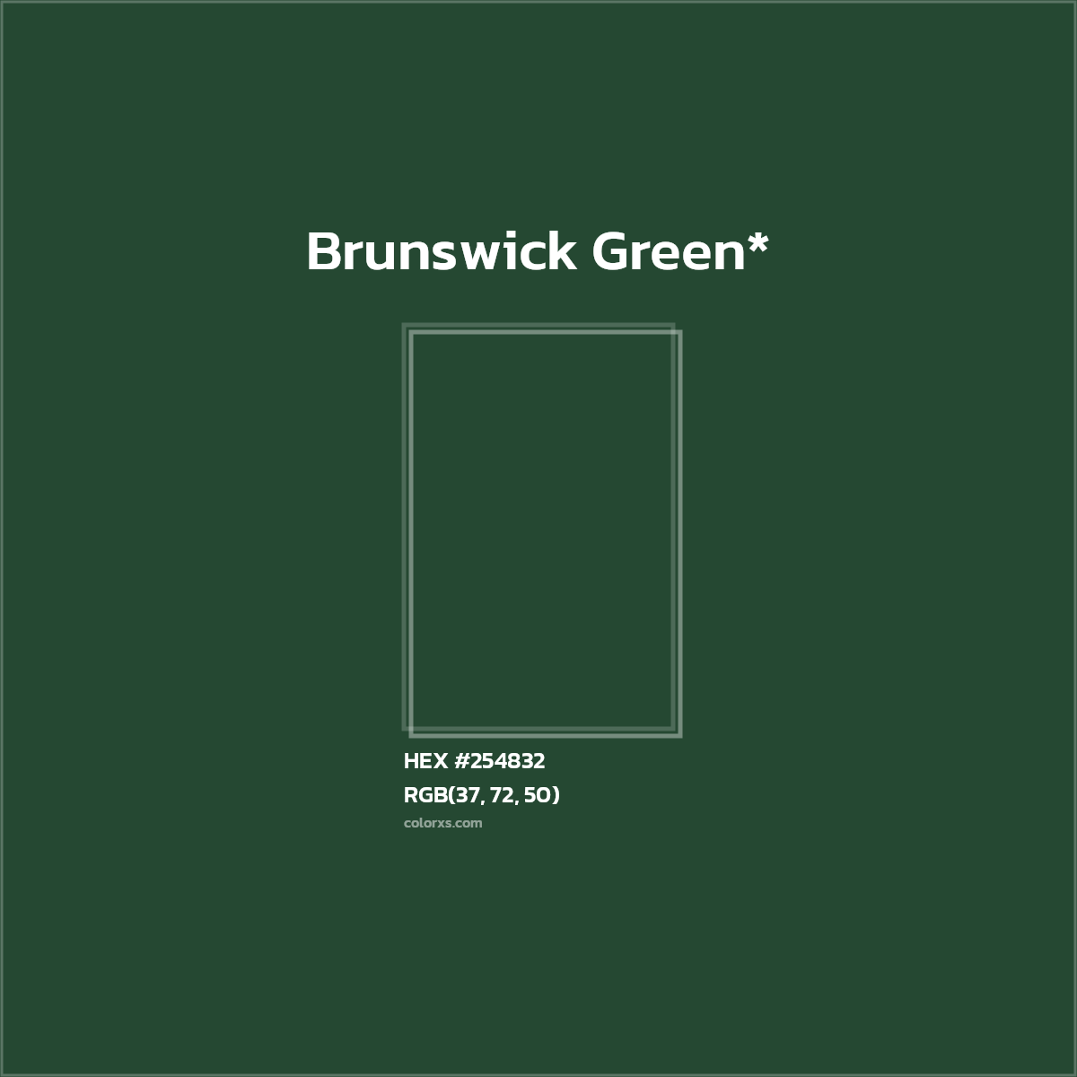 HEX #254832 Color Name, Color Code, Palettes, Similar Paints, Images
