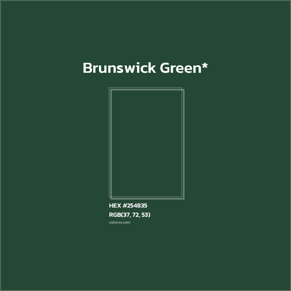 HEX #254835 Color Name, Color Code, Palettes, Similar Paints, Images