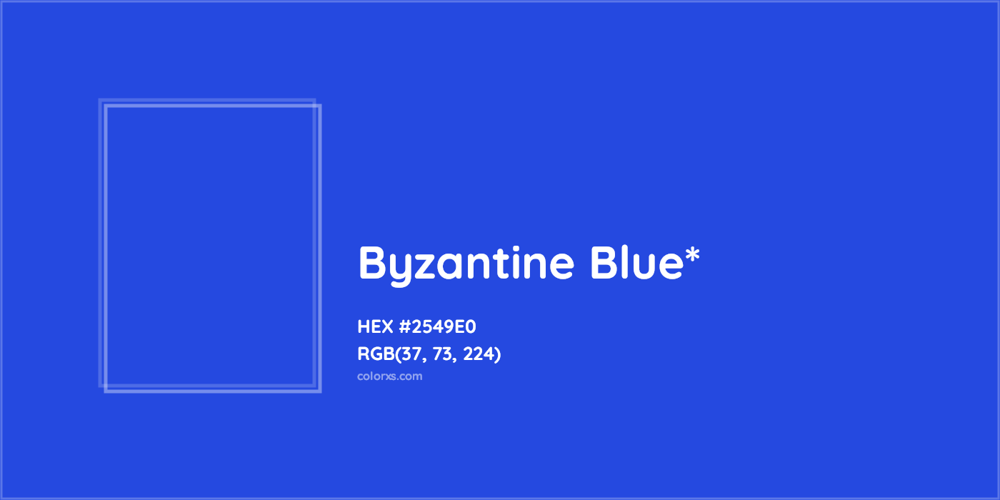 HEX #2549E0 Color Name, Color Code, Palettes, Similar Paints, Images