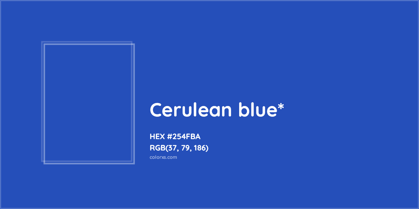 HEX #254FBA Color Name, Color Code, Palettes, Similar Paints, Images