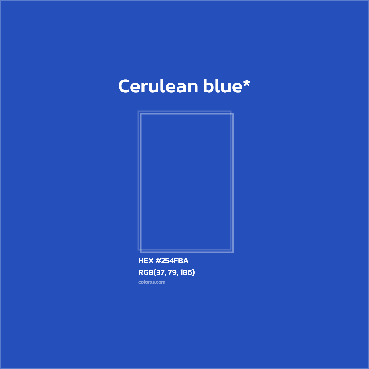 HEX #254FBA Color Name, Color Code, Palettes, Similar Paints, Images