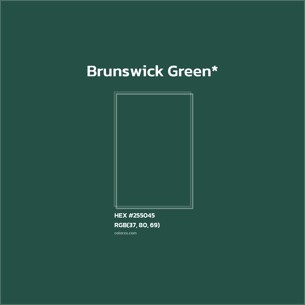 HEX #255045 Color Name, Color Code, Palettes, Similar Paints, Images